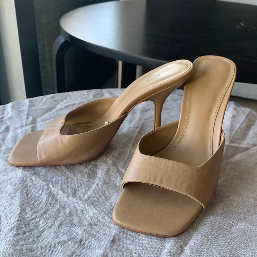 Leather heels